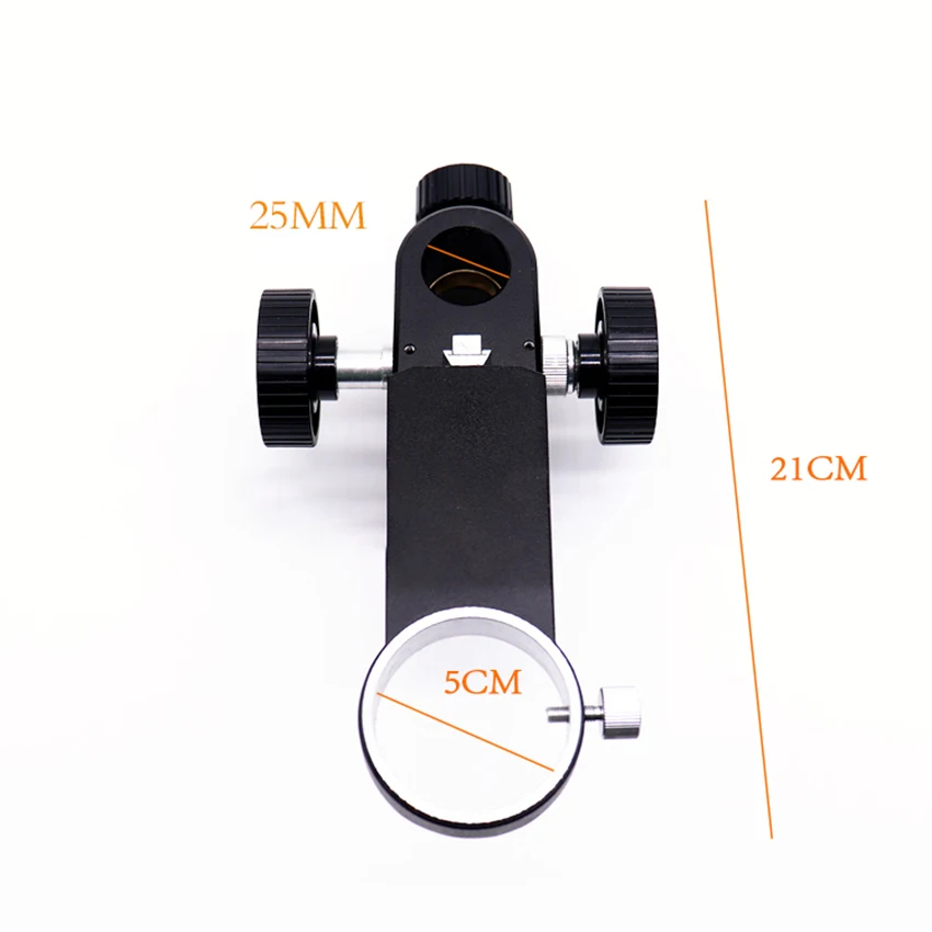 Stereo Microscope Focus Arm Holder Bracket Lens Lifting Stand Focusing Mechanism 50mm Diameter 10A Microscope Head Bracket