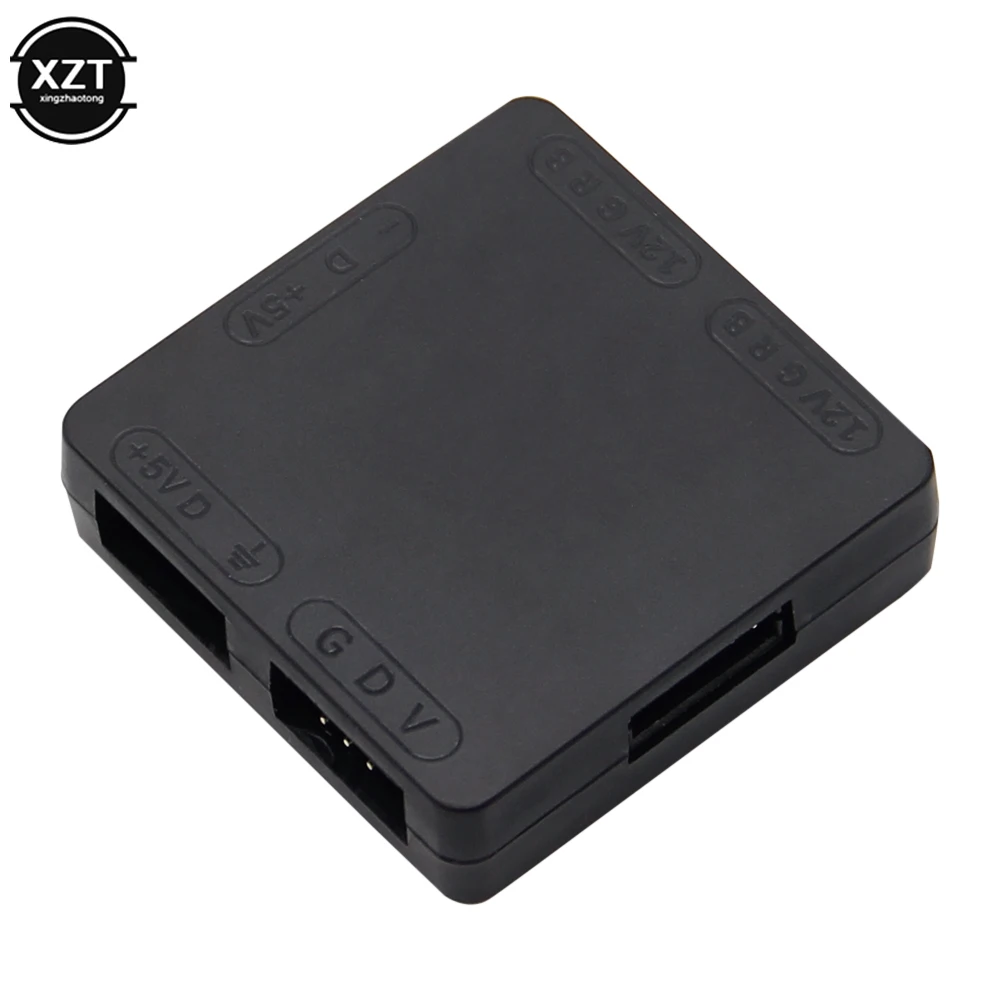 Rgb Converter 5V Tot 12V Rgb Transfer Hub 3pin Om 4pin Argb Licht Fan Adapter Sata Plug Magneet voor Rgb Fan Asus Gigabyte Msi M/B