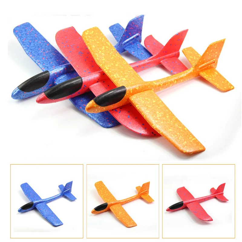 

36cm DIY flying plane Hand Throw Flying Glider airplanes Toys For Children Foam Aeroplane Model Party Outdoor Fillers Glider