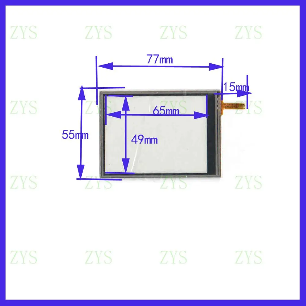 

ZhiYuSun A2432C 77*55 мм, тестированная сенсорная панель, дигитайзер 77*55 для автомобильного DVD, совместимость