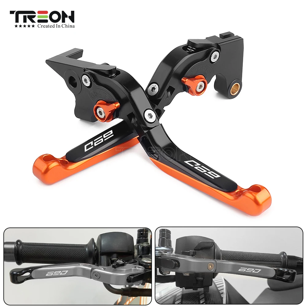 Motorcycles Handlebar CNC Foldable Brake Clutch Levers Adjustable For KTM 690 Duke SMC SMC-R Enduro R 2014 2015 2016 2017