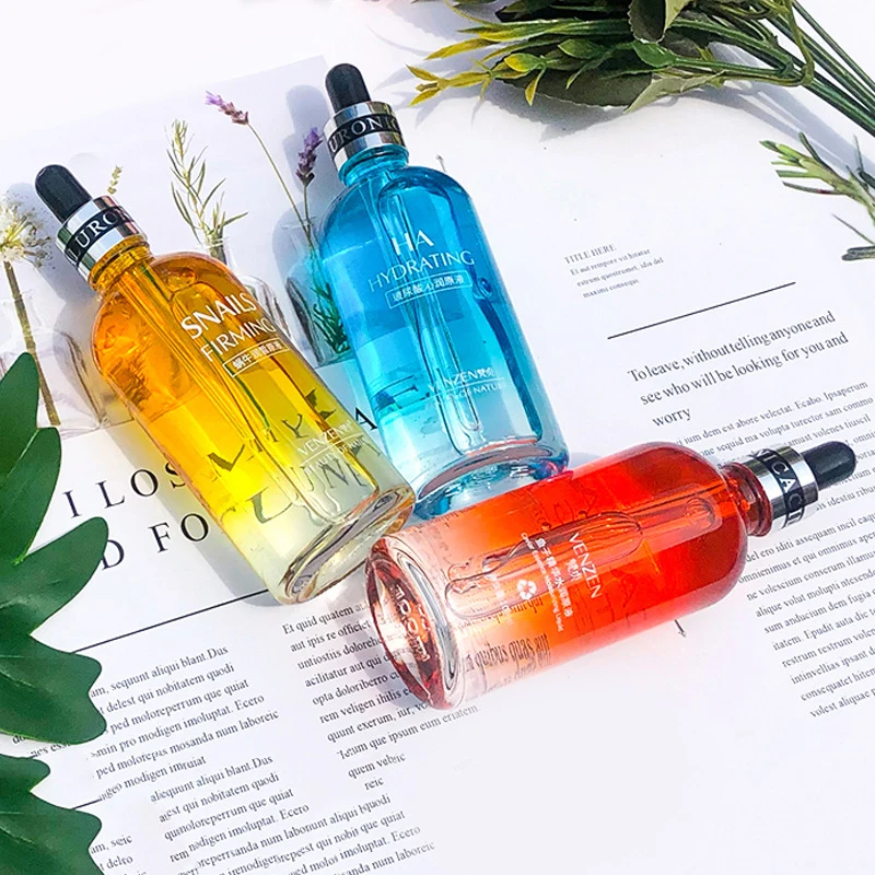 Pure Caviar Hyaluronic Acid Snail Face Serum Facial Moisturiser Nourishing Essence Skin Care Products Plant Anti Aging Firming
