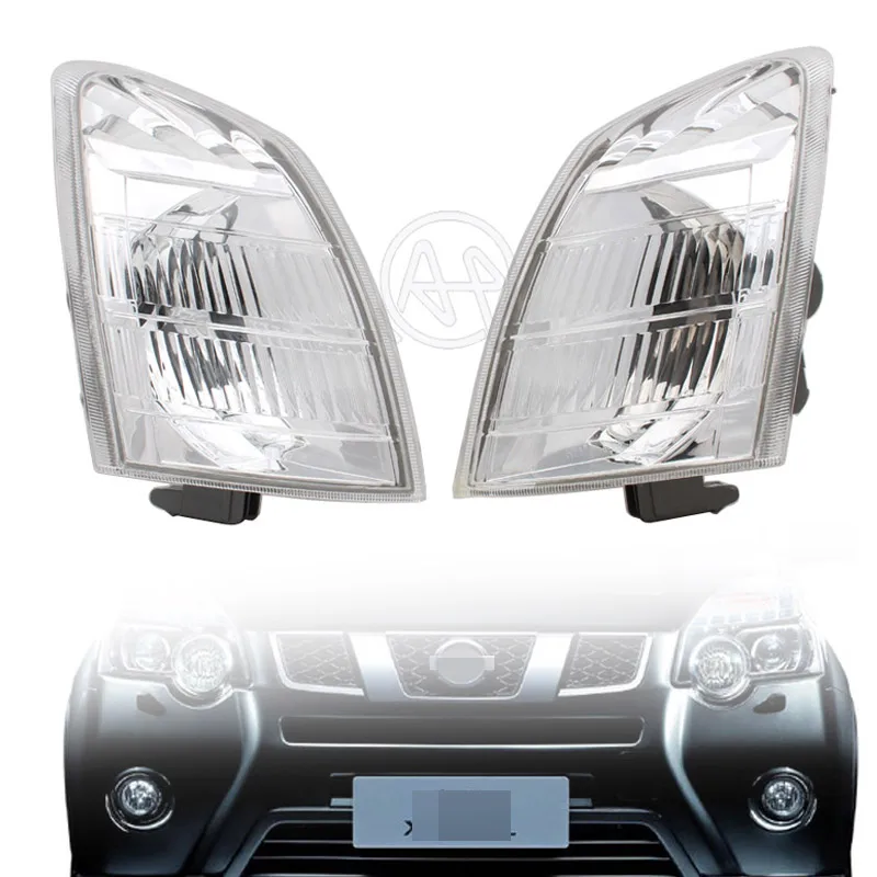 Left Right Front Corner Fog Lights Housing Clear LENS 26175-EQ600 26170-EQ600 for Nissan X-Trail T30 Front Foglamp Shell