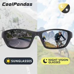 CoolPandas Outdoor Sports Chameleon Sunglasses Polarized Men Women Photochromic Drivng Sun Glasses For Male zonnebril heren