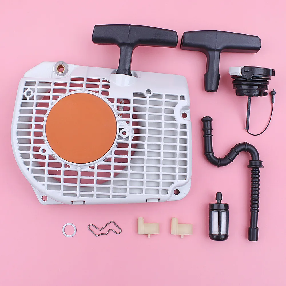 Adefol Rewind Rewind Pull Starter Pawl per Stihl 034 036 MS340 MS360 Kit tappo linea filtro carburante motosega ricambio