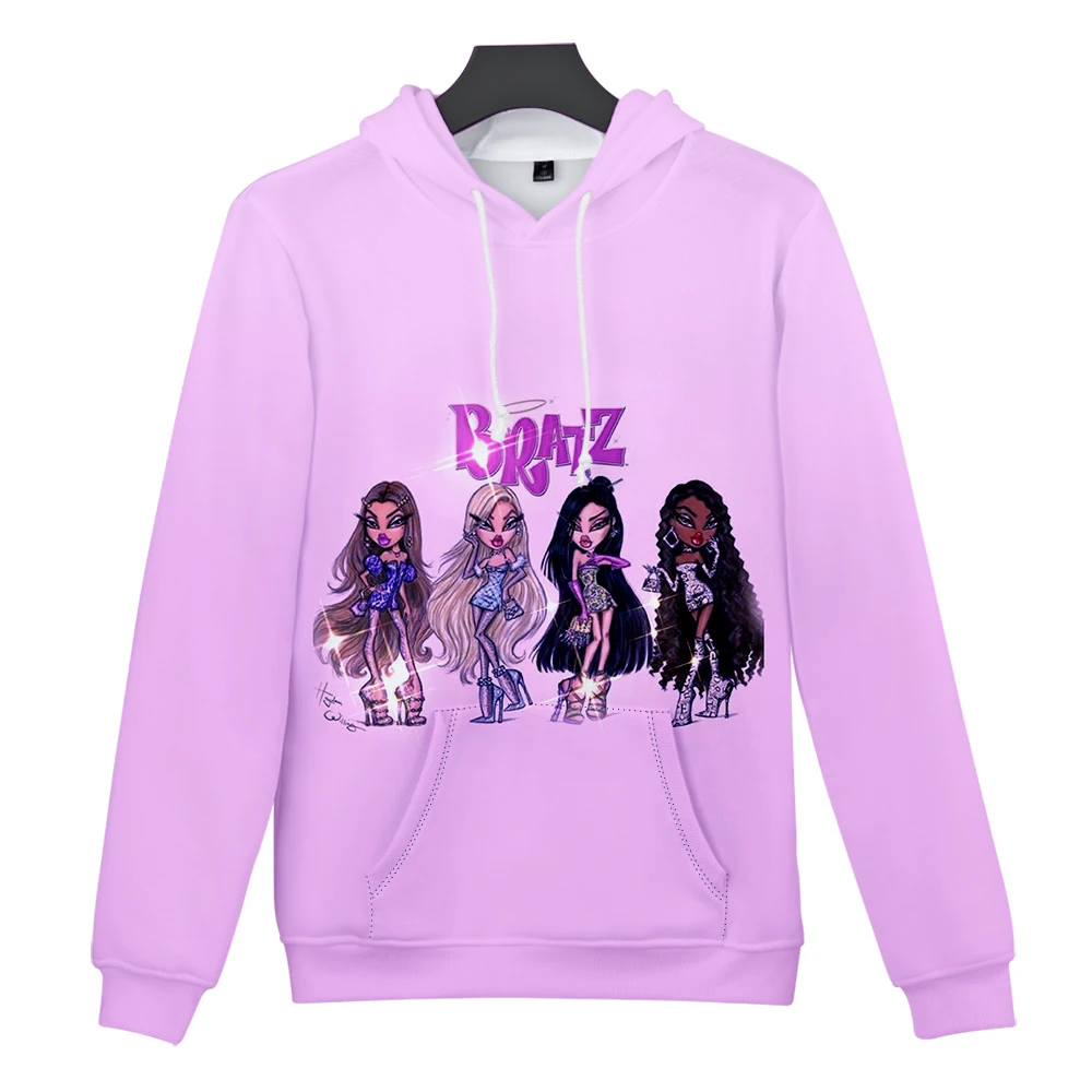 Bratz Sweatshirts Hoodies Anime 3D Printed Casual Wear Personalized Streetwear Sportswear