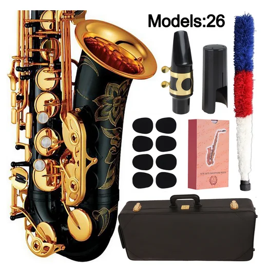 

MFC Saxophone Alto 26 Professional Alto Sax Custom 26 Series High Saxophone Black Lacquer With Mouthpiece Reeds Neck Case