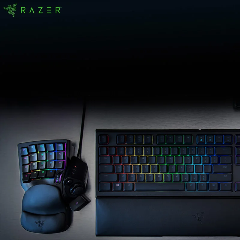 Игровая клавиатура Razer Tartarus v2: переключатели с механической мембраной — 32 программируемые клавиши — настраиваемое освещение Chroma RGB