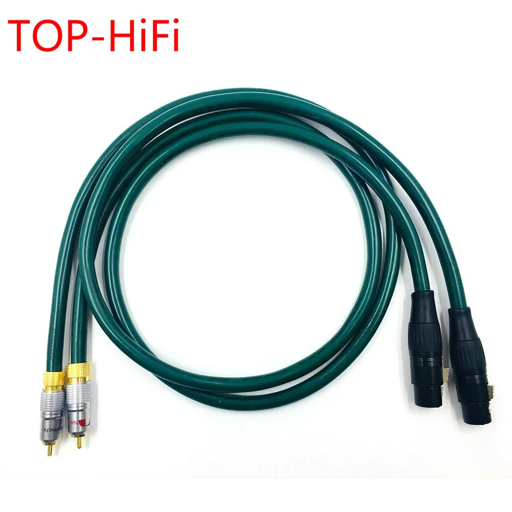 

TOP-HiFi Pair Nak-chi RCA to XLR Female Balacned Interconnect Cable 3pin XLR to RCA Audio Cable with FURUTECH FA-220