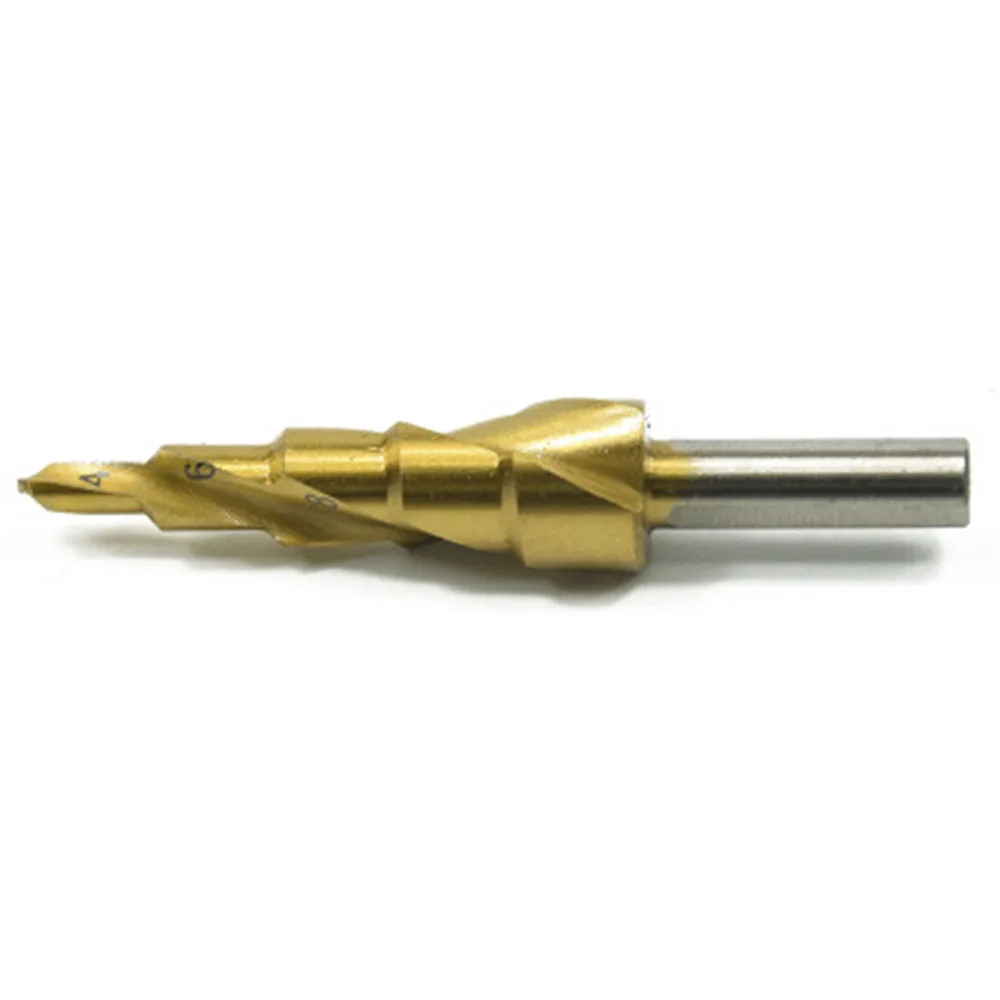 Titanium Spiral Groove Step Drill   Pagoda  Multi-function  4-12 5 