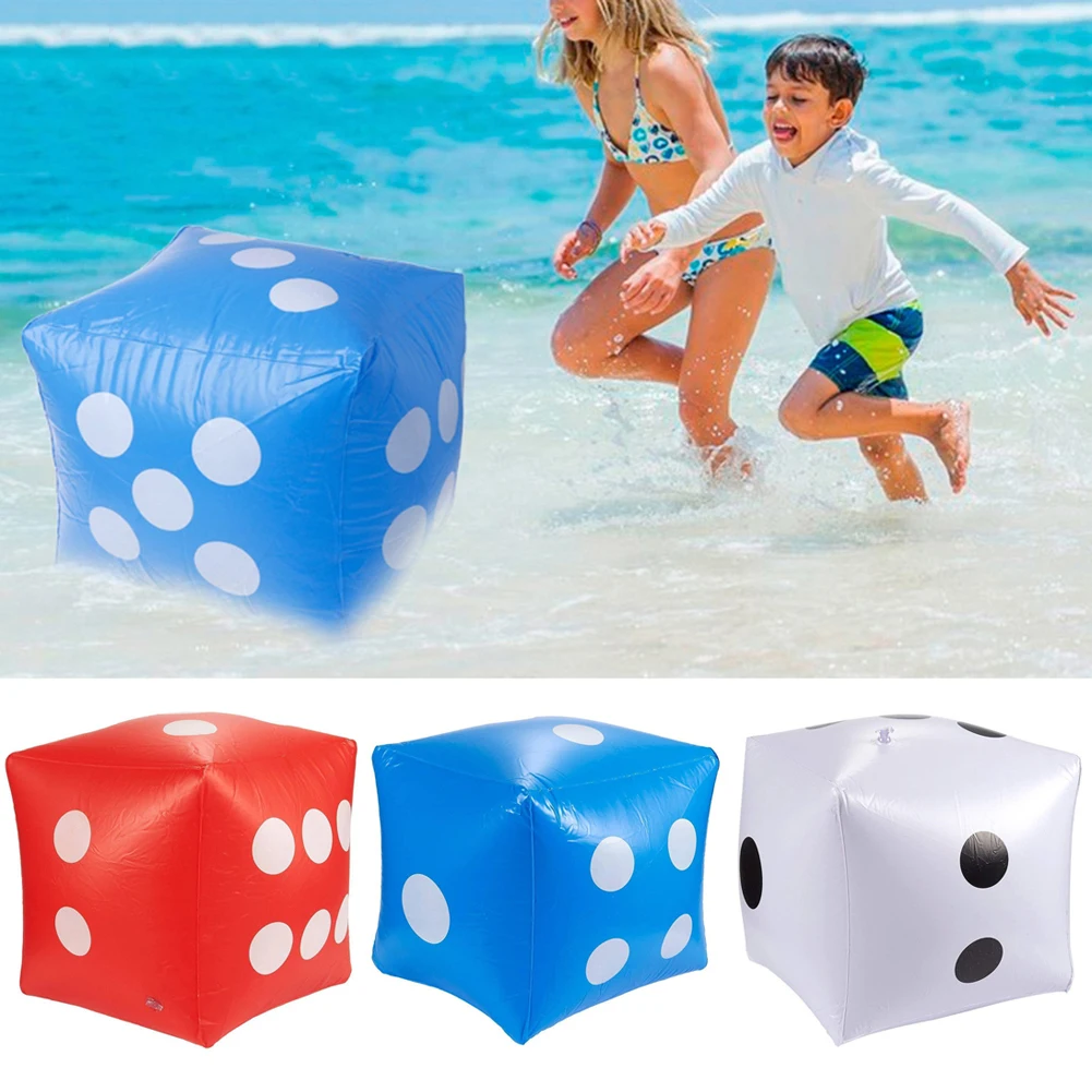 Funny Indoor Outdoor Inflatable Dice Cube Swimming Pool Party Favors Children Toys For Adults Water Park Game Ludo Play Toys