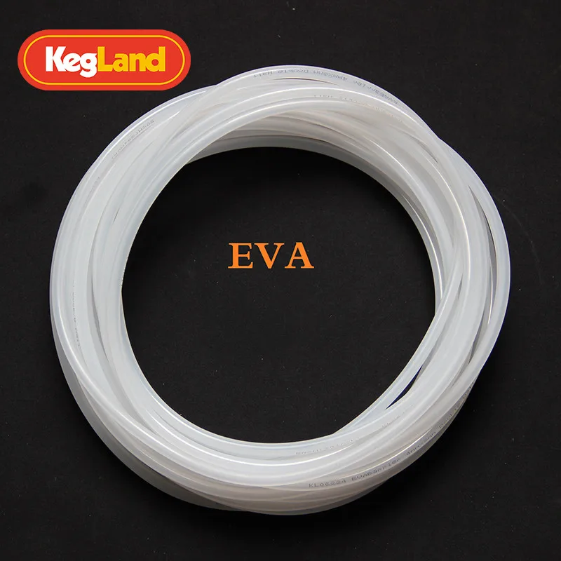 KegLand EVABarrier 5 mm (13/64) x 8 mm (5/16) doppelwandiges EVA (12 Meter Länge im Beutel) Bier-/Gasleitung selbstgebrauen