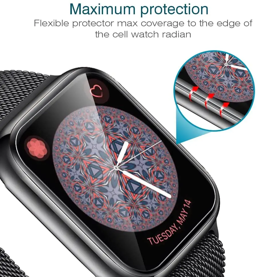 Schermbeschermer Voor Apple Watch Serie 9 7 8 41Mm 45Mm Hd Transparant Tpu Film Iwatch Serie 6 5 4 3 2 1 Se 38Mm 42Mm 40Mm 44Mm