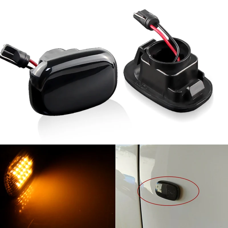 2PCS Car Led Side Marker Turn Signal Light For Toyota Corolla Celica Caldina Camry Hilux Probox Fielder Avensis RAV4 Prius Runx