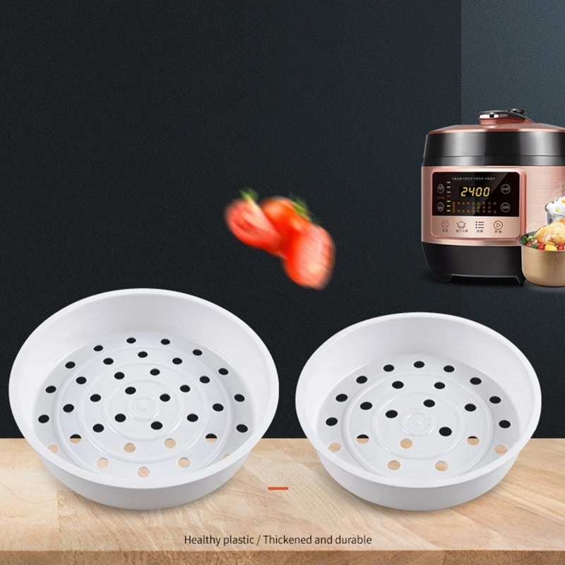 2024 New Universal Rice Cooker Steamer Basket Food Grade Plastic Steaming Rack Veggies Egg Dessert Baby Food Steaming Stand