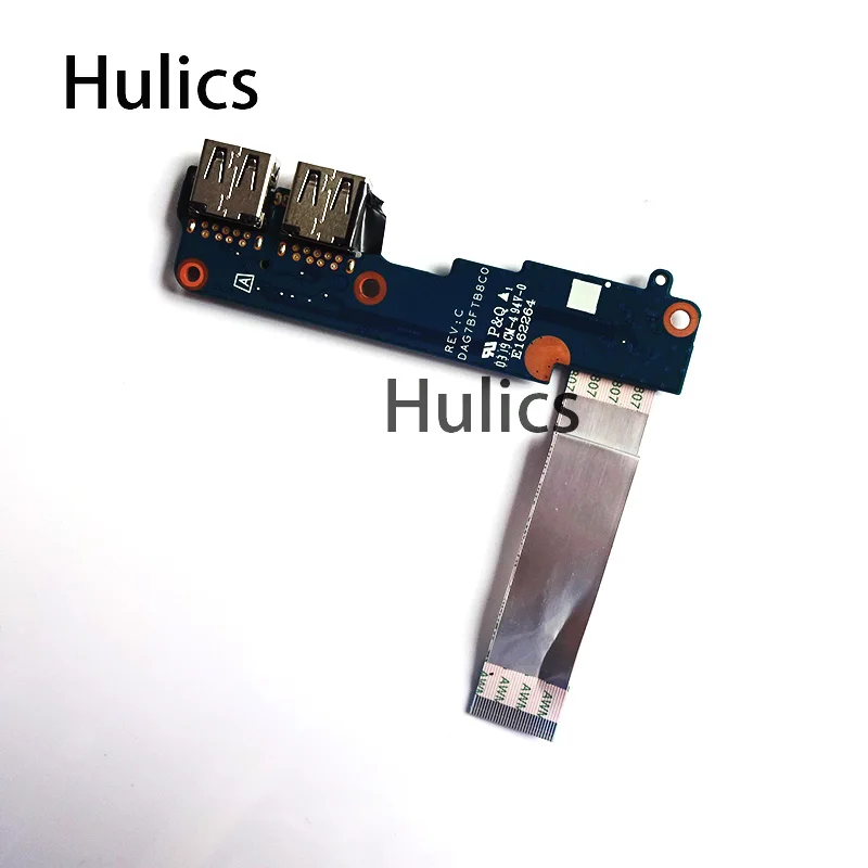 Hulics Used FOR HP 15-CS 15-CW USB Small Board Interface  DAG7BFTB8C0 With Cable