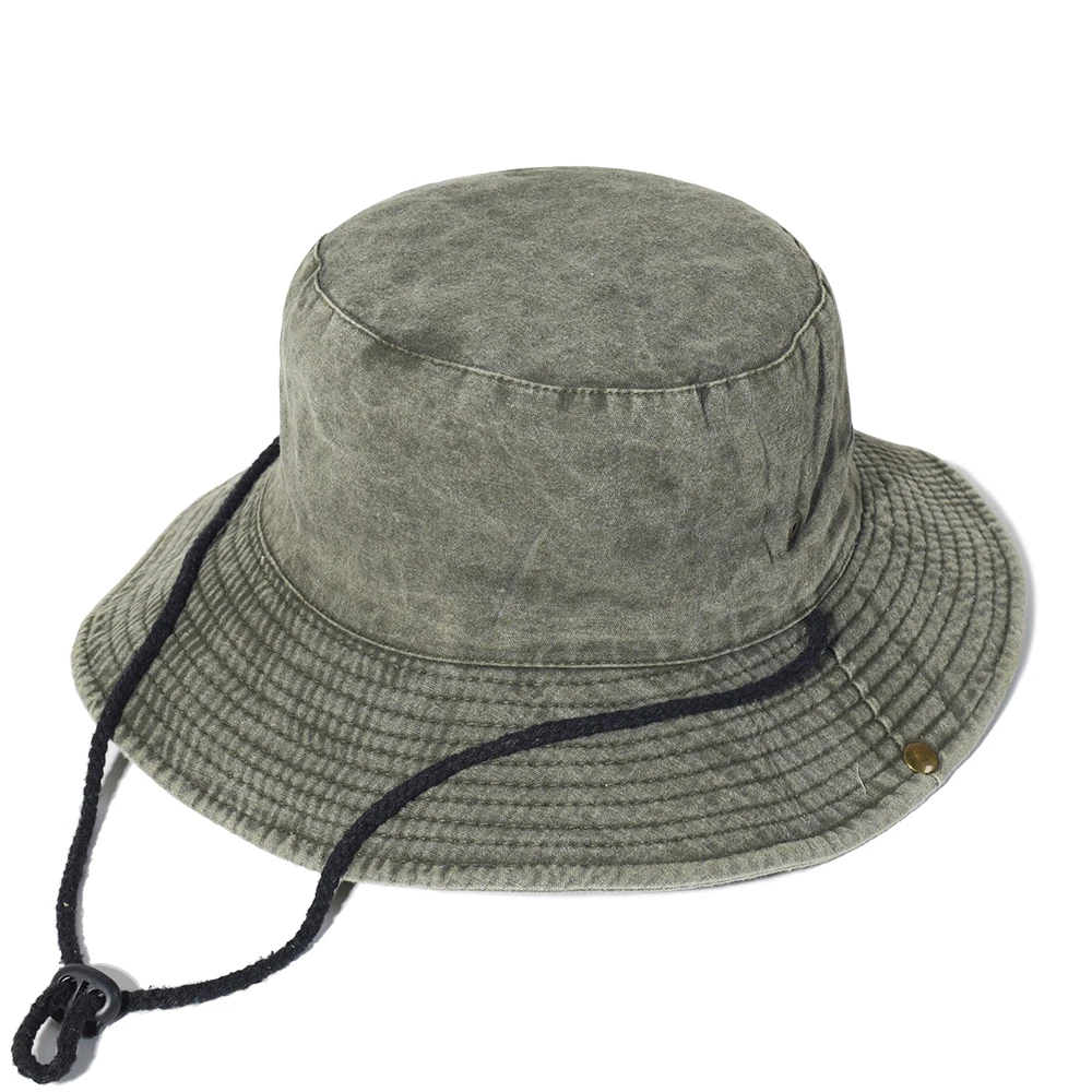 Fishing Hat Men Women Boonie Hat Wide Brim Bucket Hat Outdoor Safari Summer Cap Cotton Bucket Hat Hiking Sun Hats