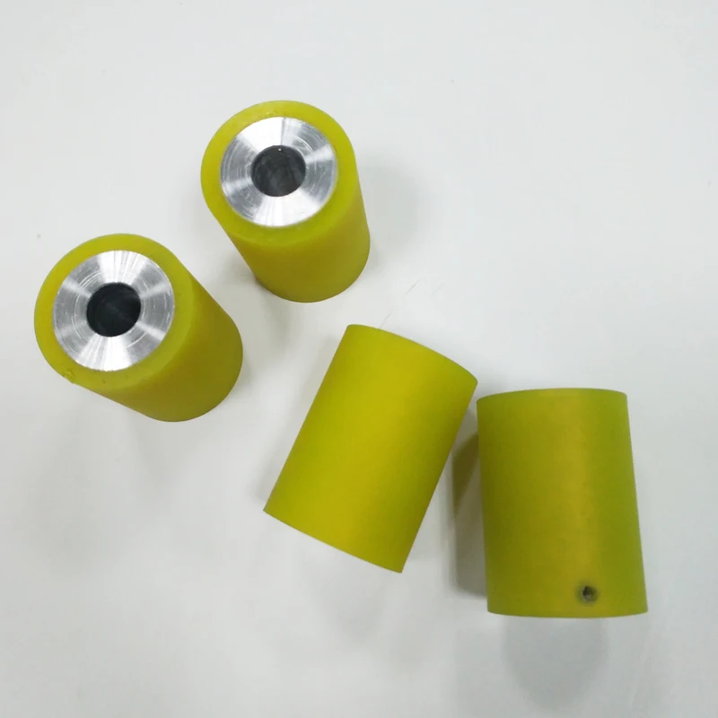 Wire Cable Stripping Machine Spare Parts Yellow Color Roller for Small Wire with Soft Material