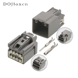 1 Set 10 Pin 7282-6455-40 7283-6455-40 Car Auto Rearview Mirror Cable Socket Male Female Grey Connector For Ford Focus