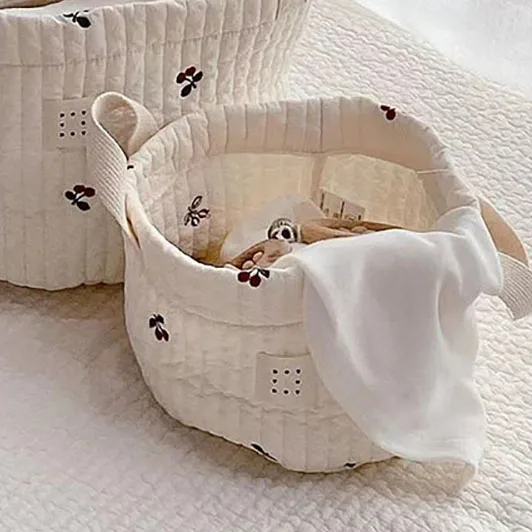 Diaper Bags Toy Storage Bag Cotton Embroidery Mom Bags