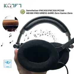 KQTFT Replacement EarPads Headband for Sennheiser PXC450 PXC350 PC350 HD380 PRO HME95 G4ME Zero Game one Bumper Earmuff Cover