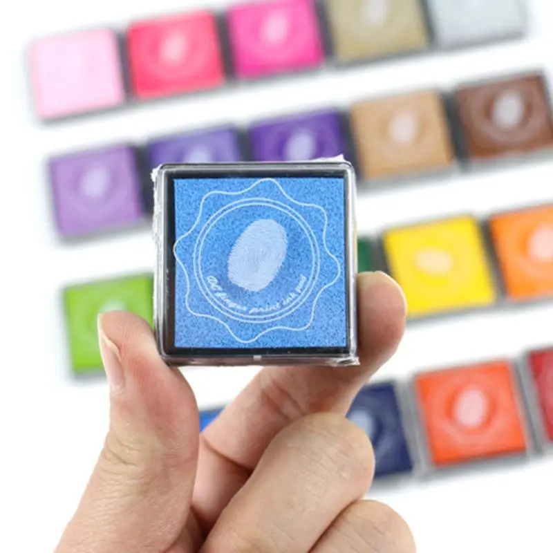 وسادة حبر سكرابوكينغ ، 20 لونًا ، لوحة أصابع ، ختم ، زخرفة للأطفال