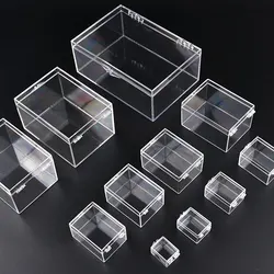 12 Sizes Clear Plastic Box For Trifles Parts Tools toy Storage Box Jewelry Display Box Screw Case Beads Container New, 1 PC