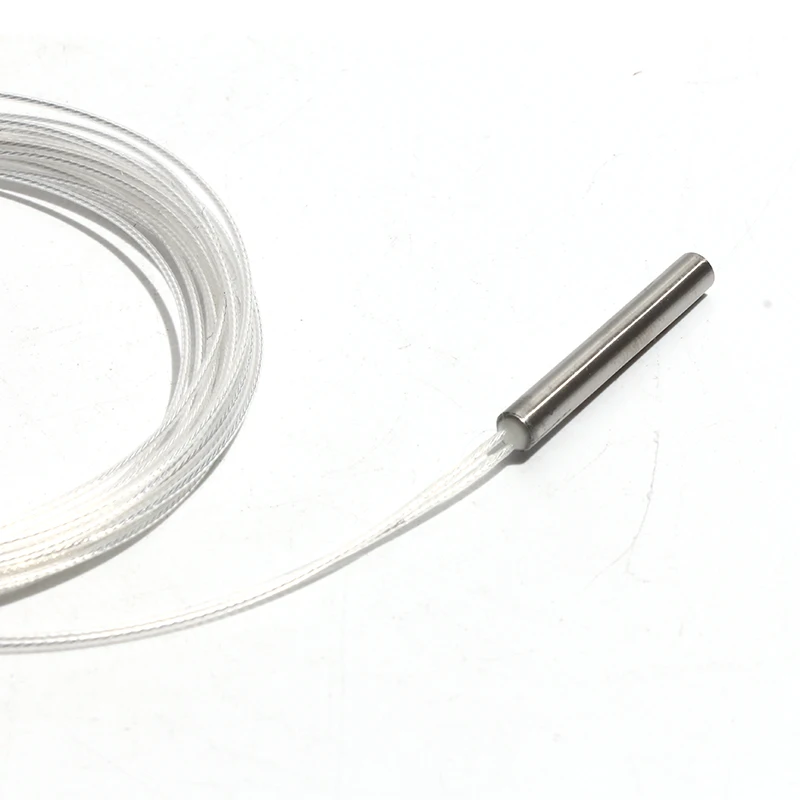 Cable del Sensor de temperatura del termopar de 0,5-3M de resistencia térmica de platino PT100 de 4*30mm para controlador de temperatura Industrial