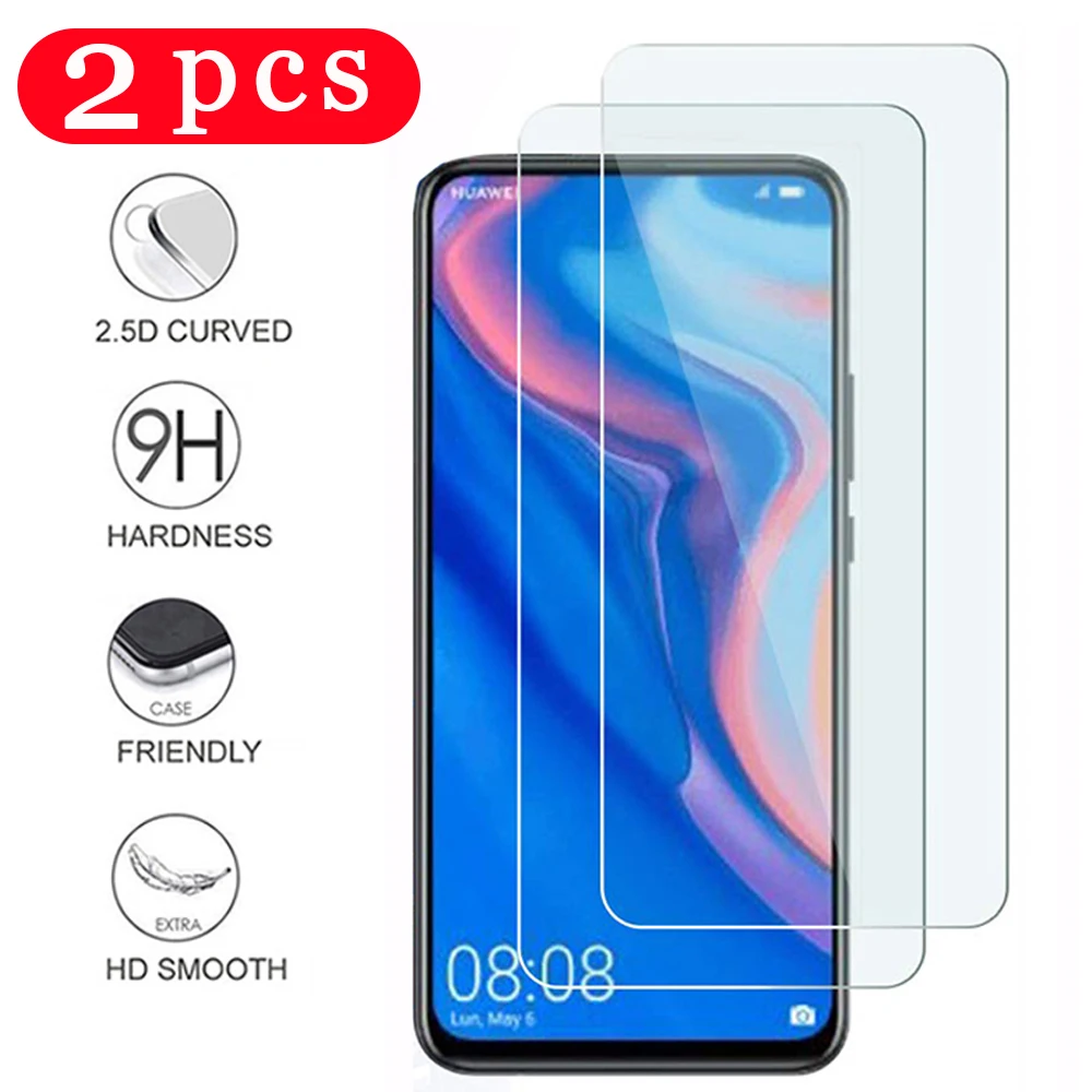 

2Pcs 9H tempered glass for huawei y9 prime 2019 y9s y9 2018 phone screen protector protective film on the glass smartphone