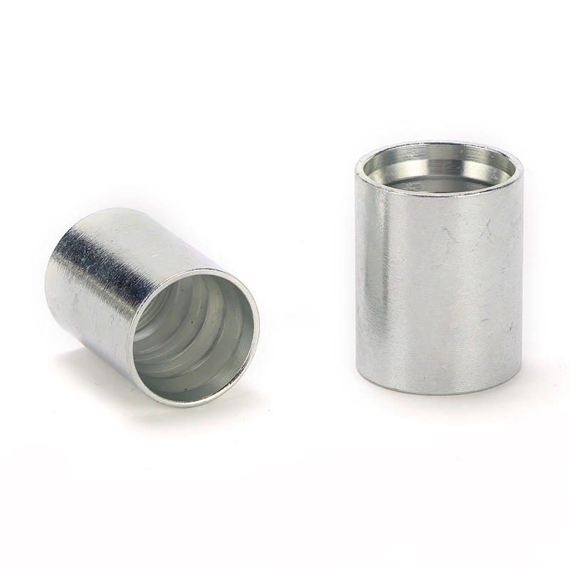 00110-10 white zinc plated sleeves ferrule fitting for SAE 100 R1 hydraulic hose