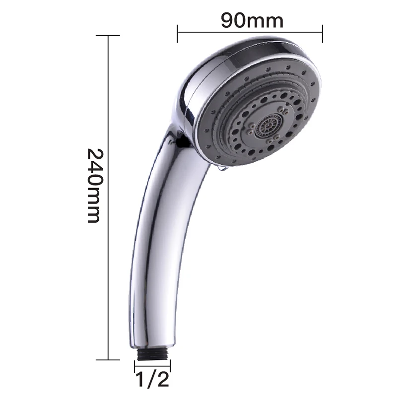 FOHEEL Adjustable 7 Modes High Pressure Shower Head Water Saving SPA Family House Bathroom Necessories Multifunctional Use