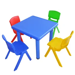 Kindergarten Tables  Plastic Children's Small Tables  Baby Games Toys Painting Desk Lifting Square Table