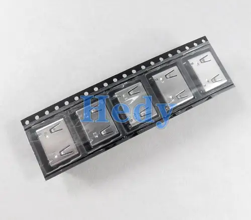 Imagen 2 del producto Conector de interfaz de puerto compatible con HDMI, 4 Uds., para XBOX360 XBOX 360, reemplazo interno delgado, alta calidad