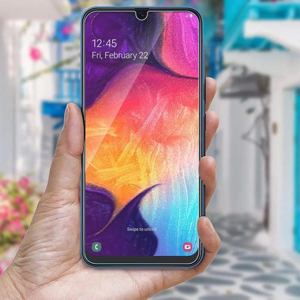 Vidrio templado para Samsung Galaxy A50, Protector de pantalla para Samsung Galaxy A50