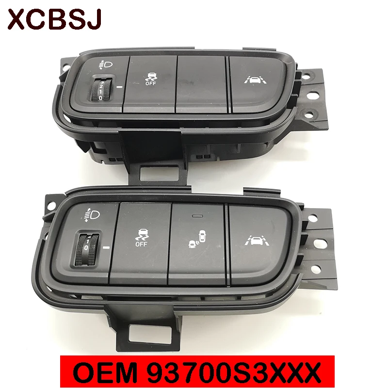 FOR Hyundai Santa Fe TM 2019 Instrument lamp anti slip side line auxiliary lane deviation switch 0EM 93700S3130 93700S3110