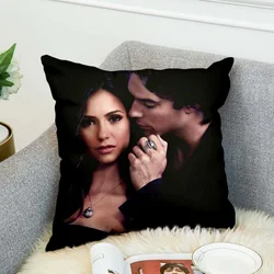 Federa per cuscino The Vampire Diaries Federe decorative in poliestere Stile di copertura per cuscino-1