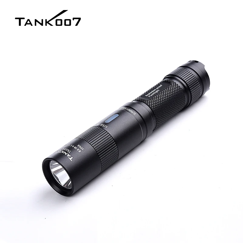 TANK007 TX105C Micro Explosion-proof Helmet Flashlight Fireproof Headlight High Power USA LED Torch Type C USB Rechargeable