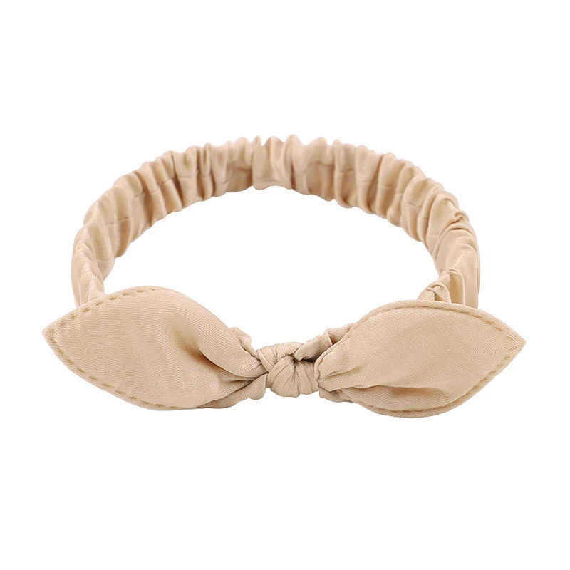 1PC Women Headband Cotton Solid Bow For Girl Rabbit Ear Hairbands Turban Knot Headband Fashion Accessoire Faixa cabelo feminino