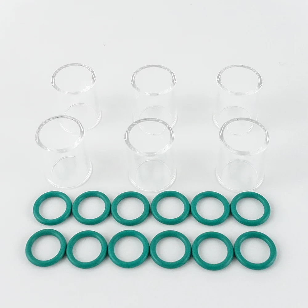 Imagem -04 - Tig Soldagem Tocha Stubby Gás Lente Copo de Vidro Kit de Peças Sobressalentes Acessórios Práticos Duráveis Wp17 Wp18 Wp26 10 49 Pcs