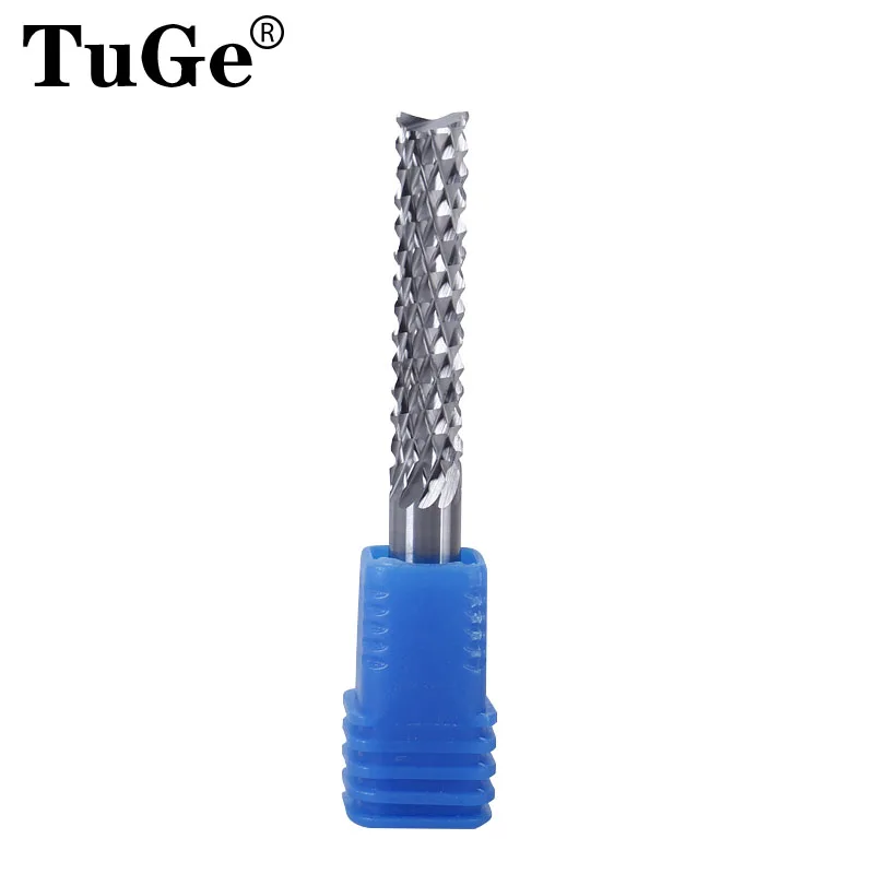 

TuGe CNC tools Engraving machine end mills shank 4 6 8 10 12mm Router bit carbide tungsten corn milling cutter for Metal, wood