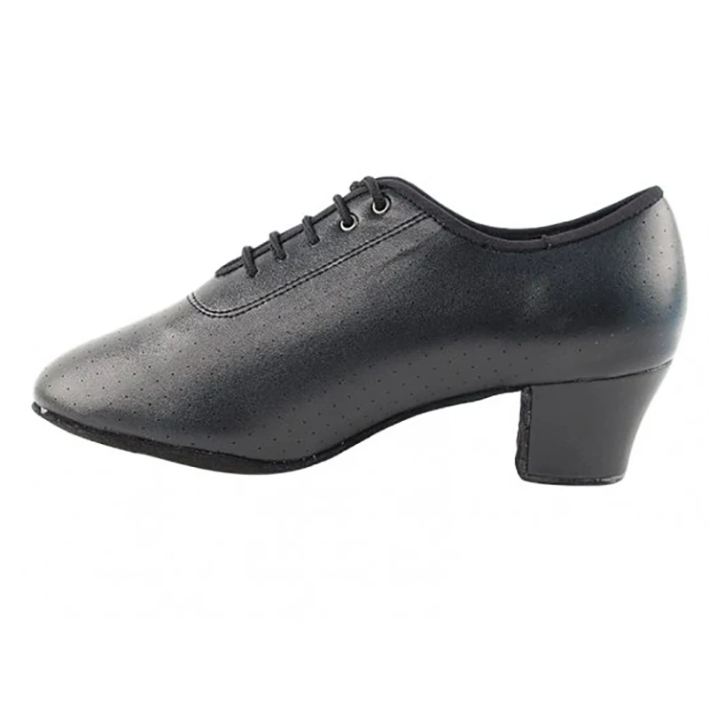 Practice Party Dance Shoes DIY Men 3 Colored Men\'s Latin Ballroom Shoes 4cm Low Heeled Black Leather Latin Dancing Shoes Men