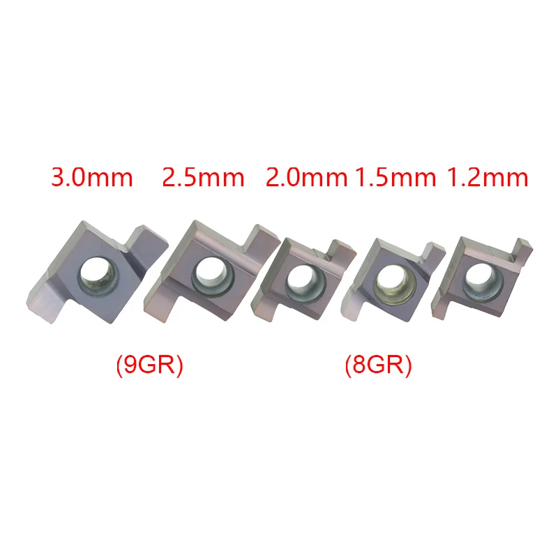 Imagem -04 - Dentro do Sulco Carboneto de Pastilhas de Torneamento 050 075 100 150 200 250 300 Terno para Ferramentas de Torneamento Grooving Sngr 10 Pcs 6gr 7gr 8gr 9gr