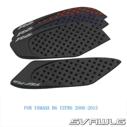 Für r6 yzfr6 yzfr6 2006-2015 motorrad rutsch feste tank pad 3m seite gas knie griff traktion pads schutz aufkleber