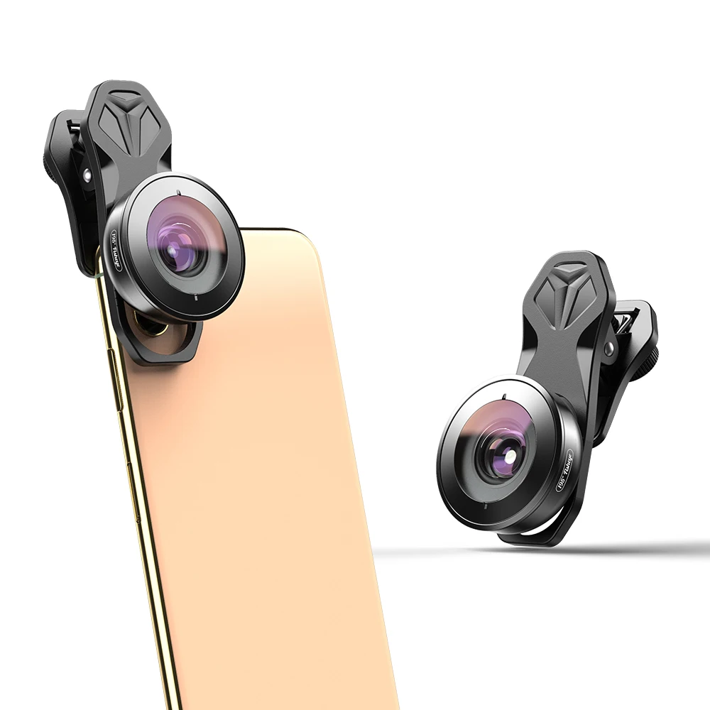 APEXEL High quality mobile lens HD 195 degree super fish eye fisheye lentes 4k phone camera lenses for iPhone 7 8 X Xiaomi phone