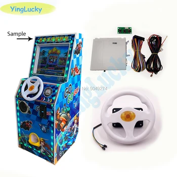 Fire car 31 in 1 English version racing game board with steering wheel wiring harness for children outdoor recreation machine
