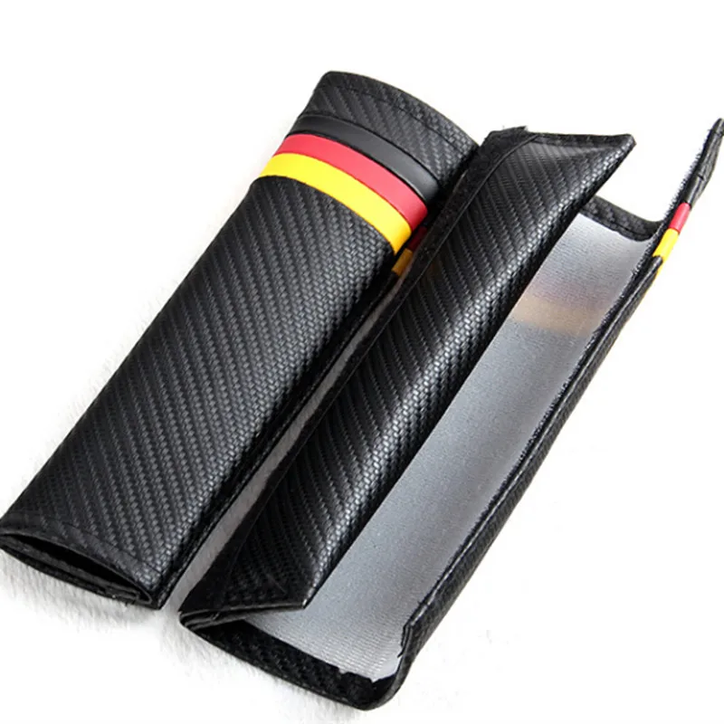 Universal Car Seat Belt Cover Shoulder Pad German flag fit for VW  Polo Bmw Audi Golf GTI 2pcs