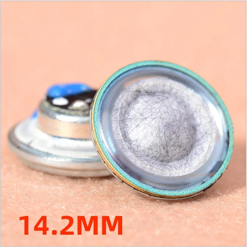 Unidade de alto-falante de 14.2mm hifi cone de papel de lã 10 peças