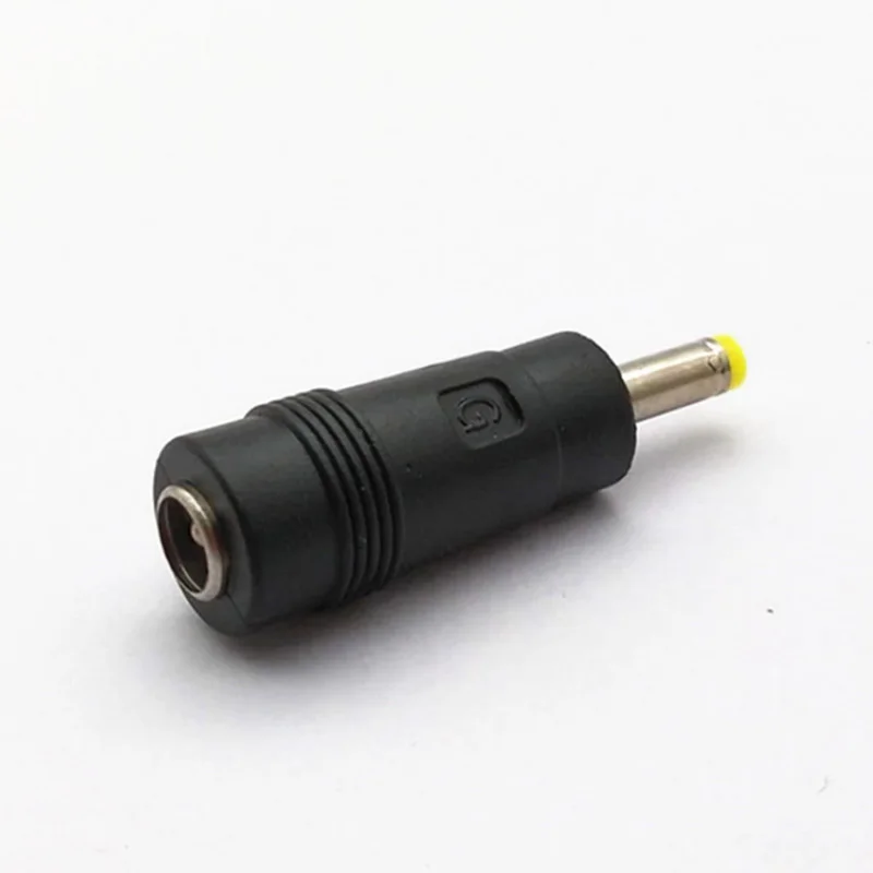 5pcs 5.5*2.1 mm female jack to 4.0*1.7 mm male Plug DC Power Connector Adapter Laptop yellow black