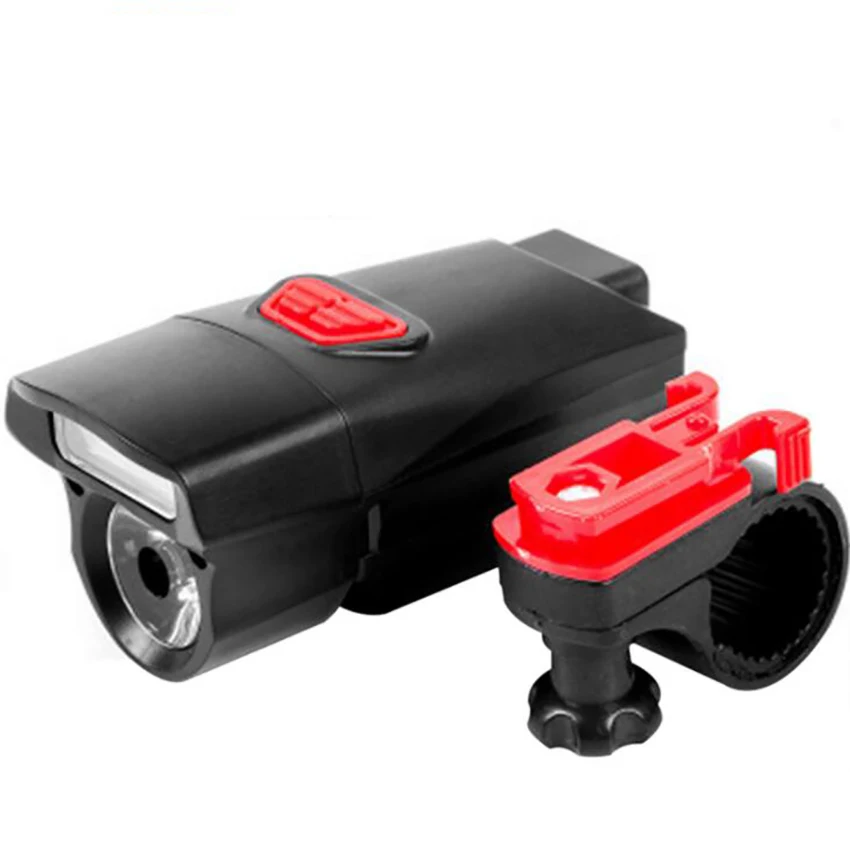 Feux avant de vélo, éclairage avant de vélo de montagne Super lumineux avec support de montage, lampe de cyclisme, torche à piles
