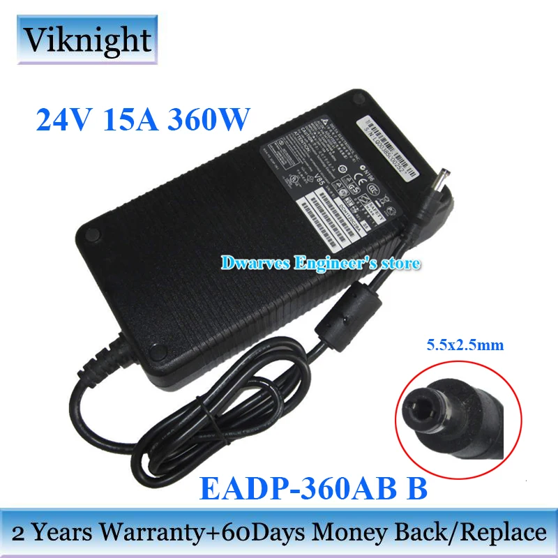 Imagem -01 - Carregador Genuíno do Adaptador do Portátil de 24v 15a Eadp360ab b para Delta Eadp-360ba a para Cisco 3410222-01 Fonte de Alimentação 360w